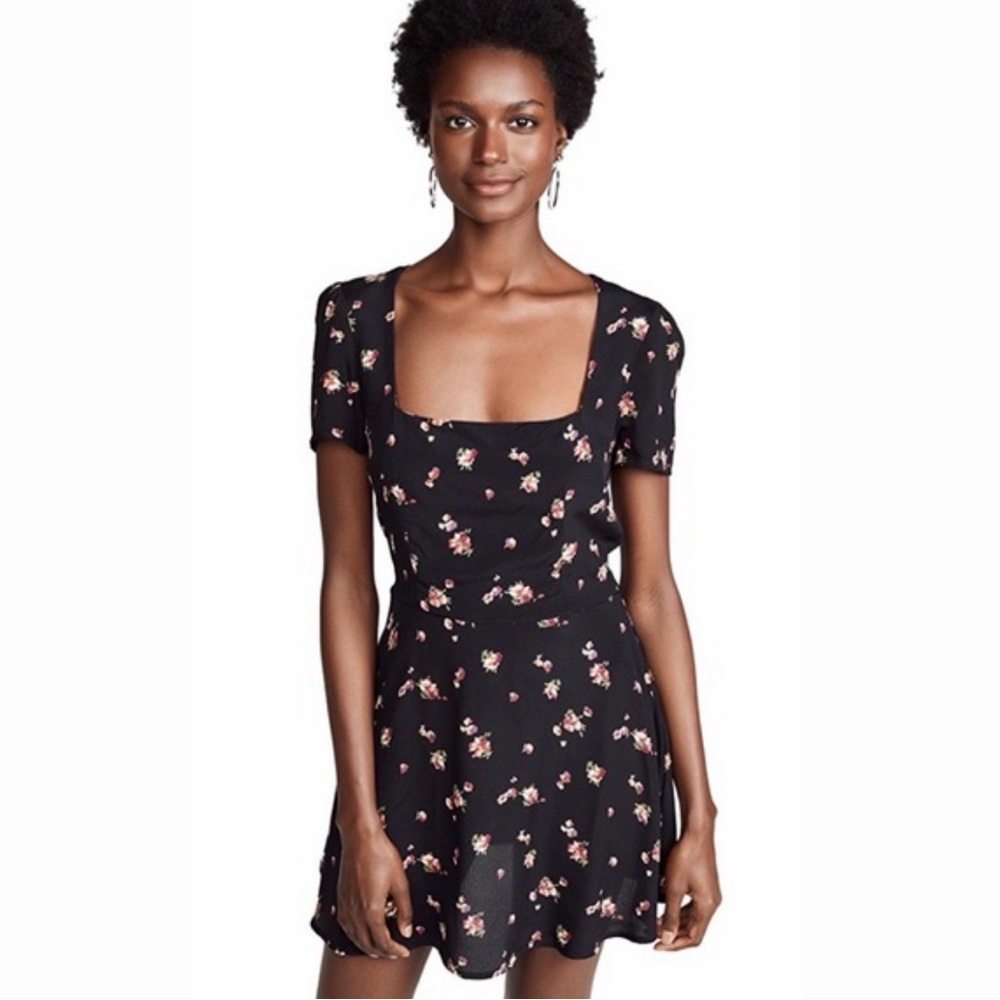 Flynn Sky Floral Black Dress